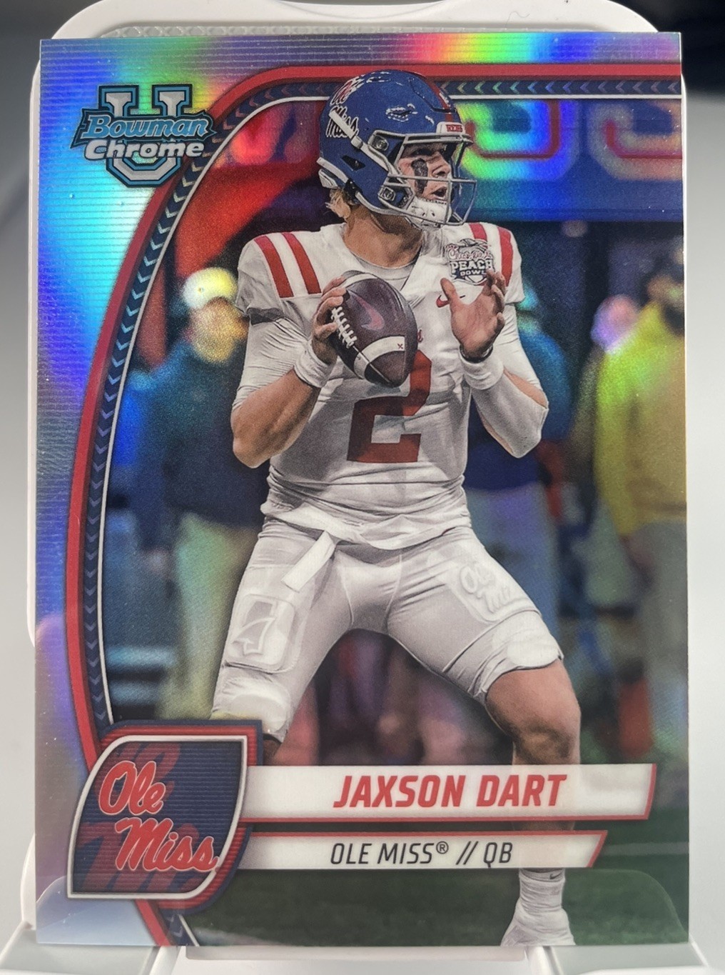 2024 Bowman University Chrome Jaxson Dart RC Image Variation Refractor SP #SP-15