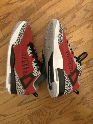 Nike Jordan Spizike Low Gym Red Cool Grey Men s Sneakers Size 11 NEW