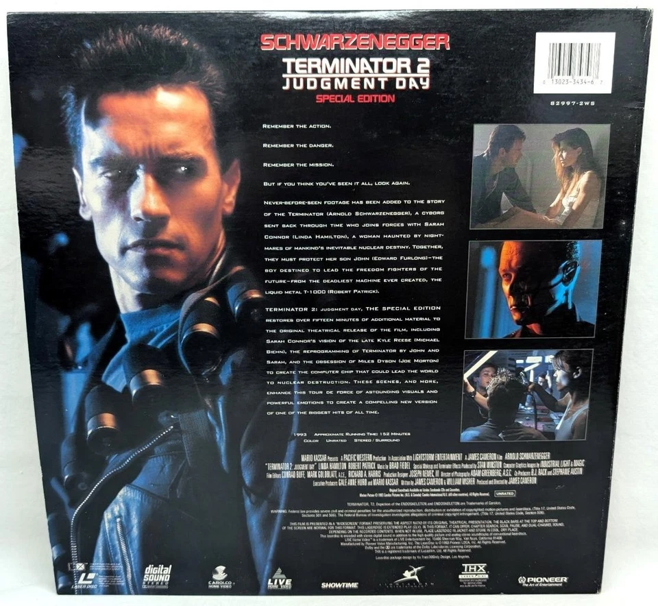 Terminator 2: Judgment Day (Laserdisc, 1993, Special Edition) 82997-2WS - Image 2 of 4
