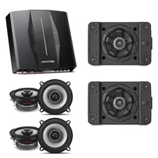 Alpine PXE-C80-88 8-Ch DSP Amp w/ (2) SS-SB12 Subs, (2) S2-S50 Bundle