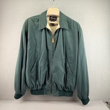 Faconnable Albert Goldberg Harrington Jacket XXL Green Men Full Zip France VTG