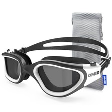 OMID Swim Goggles, P2 Polarized Swimming Goggles for Men Anti-fog Goggles Swi...