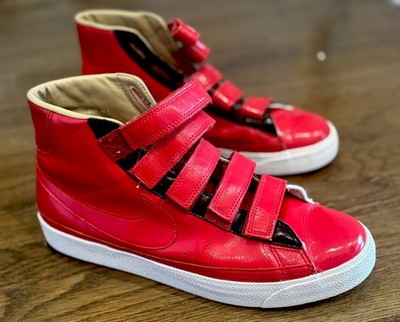 Nike / Blazer Enamel Patent Leather Red 28.5Cm Men 10.5US  RARE & Hard to find !