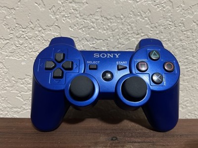 Sony PS3 DualShock 3 Wireless Controller   Blue  Pearl OEM Original Tested