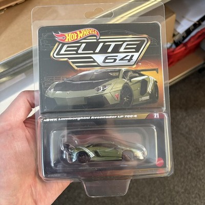 Hot Wheels Elite 64 | LBWK Lamborghini Aventador LP 700-4 | Mattgrün | Neu