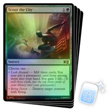 FOIL SCOUT THE CITY X4 Marvel Super Heroes Commander Magic MTG MINT CARD
