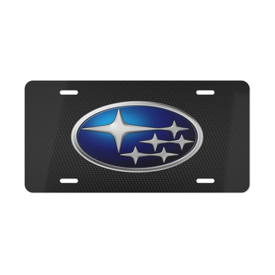 #ad Subaru License Plate Car Tag Metal Aluminum Carbon Fiber Simulation $17.95