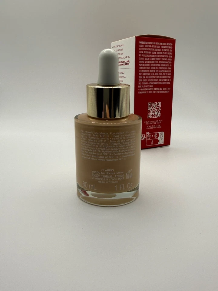 Clarins Skin Illusion Natural Hydrating Foundation Spf 15 109 Wheat 30ml - Image 2 of 3