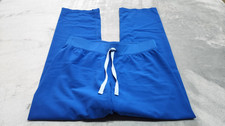 Figs Women's Size Small Blue Technical Collection Scrub Pants Drawstring