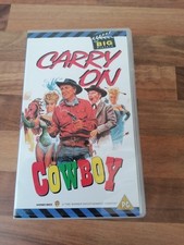 Carry On Cowboy VHS video cassette Tape