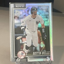 Topps 2026 Series One Austin Wells #220 Rainbow Foil  New York Yankees Baseball 