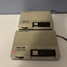 Vintage Realistic Plug 'n Talk Wireless FM 2-Station Intercom 43-207C - Works!