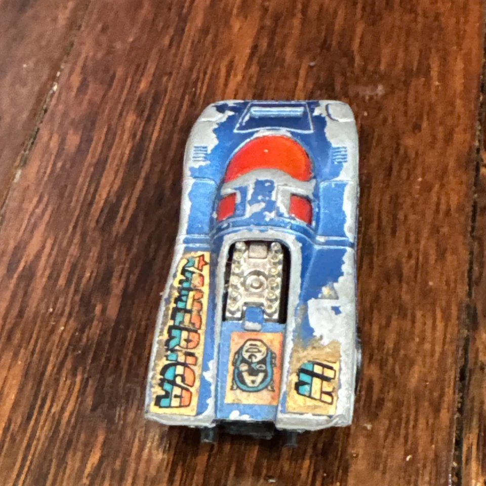 Capitán América Porsche 917 Corgi Juniors 1979 Marvel Metal Diecast Vintage Foto 4 de 4