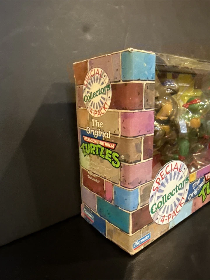 Rare SEALED 1992 TMNT Special Collectors 4-Pack New Box MIB Vintage Playmates - Image 4 of 4