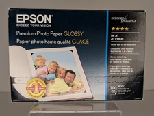 NEW Epson Premium Photo Paper Glossy (4 x 6", 100 Sheets) Ink Jet S041727