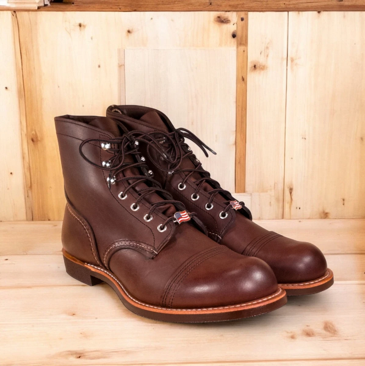 Red Wing Shoes Red Wing Iron Ranger Brown Boots for Men for Sale