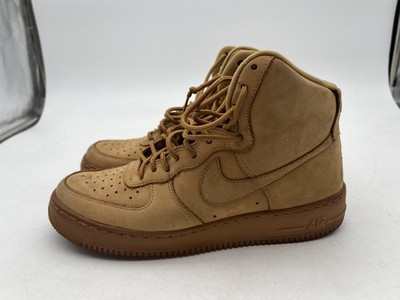 Nike Air Force 1 High Flax 806403-200 Tan High Top Sneaker Size 11 Men