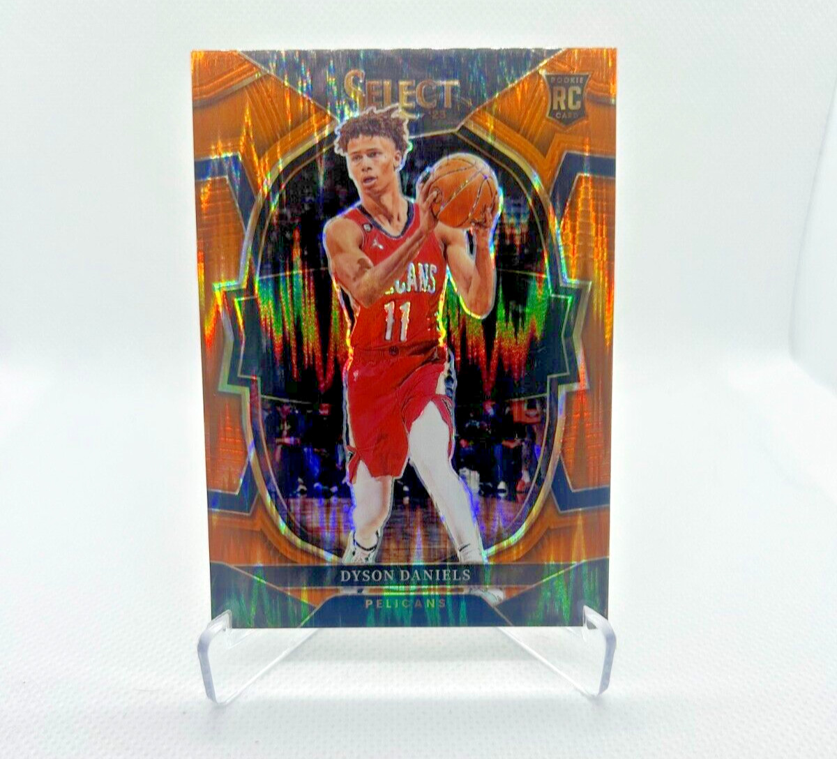 Dyson Daniels RC - 2022-23 Select Orange Flash Prizm #67 - New Orleans Pelicans