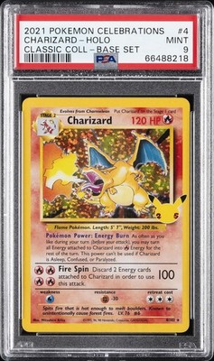 2021 POKEMON CELEBRATIONS CLASSIC COLLECTION #4 CHARIZARD-HOLO PSA