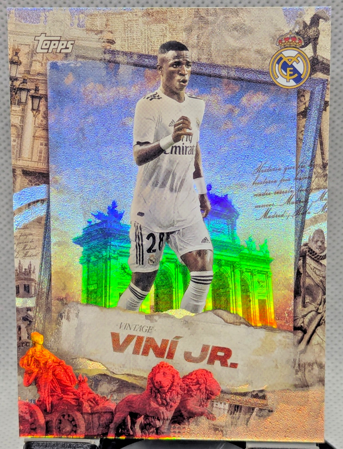 Vini Jr. Vinicius Junior Vintage Vini Topps Los Blancos Real Madrid 25/26 #VV-1 view 1