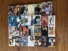 Vintage Cassette Tape Singles Lot 28 Single Cassette Tapes Cher Dolly Rod