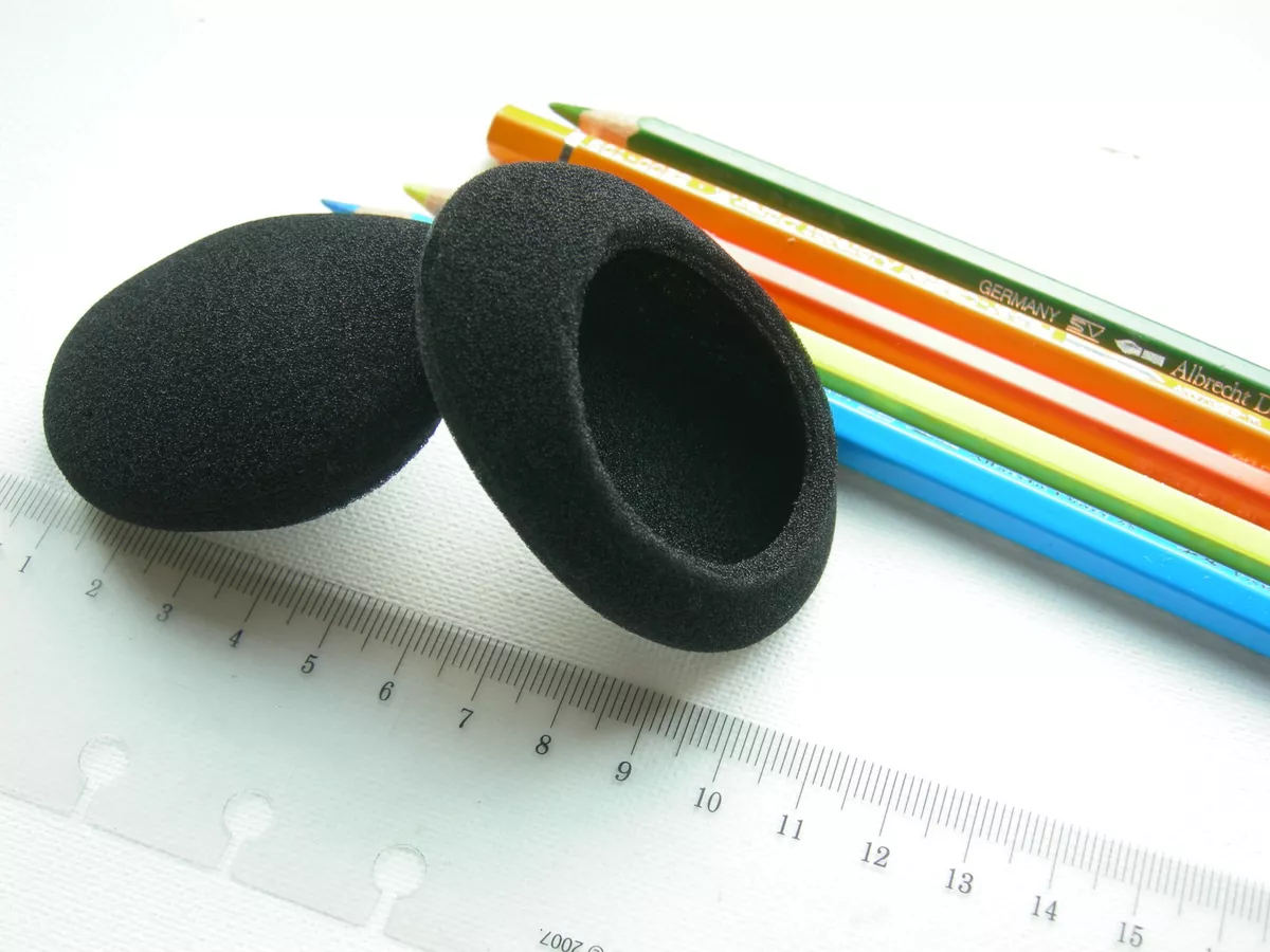 2 oval ear pads fit Logitech Sony MDR M55 MDR 65 etc