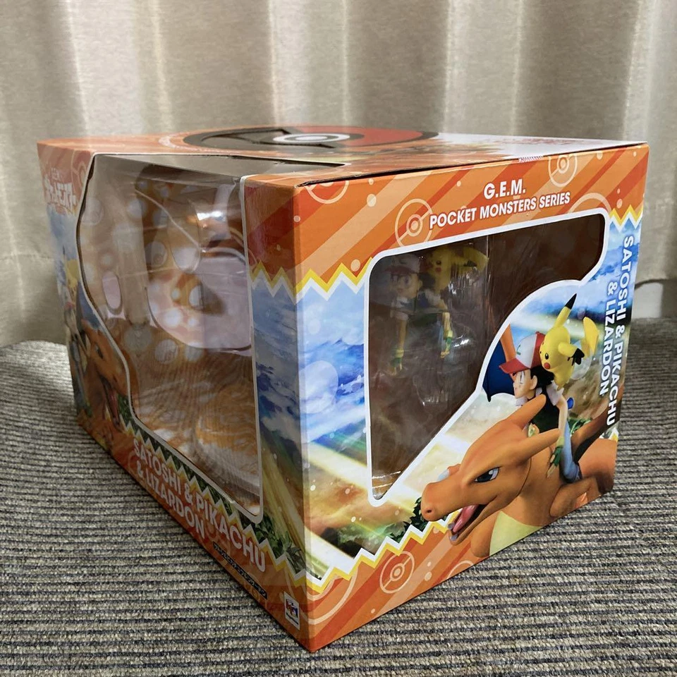 Megahouse G.E.M. Boneco Pokemon Ash Ketchum & Pikachu & Charizard jp - Imagem 4 de 4