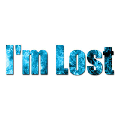 I'm Lost - Vinyl Decal Sticker - Multiple Patterns & Sizes - ebn3211