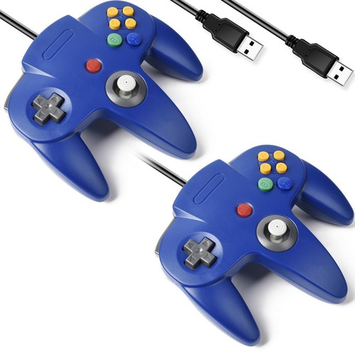 Retro Classic Super N64 Wired USB Controller Gamepad for PC Mac Computer Linux - Bild 14 von 19