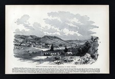 Leslie Civil War Print General Rosecrans Headquarters - Clarksburg West Virginia