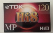 TDK MP120 Hi-8 Video Cassette Discontinued by Manufacturer  NEW