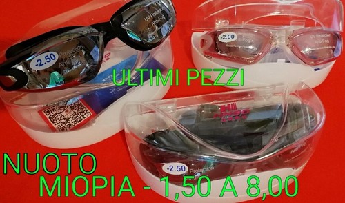 Occhialini nuoto graduati - 7,00 miopia Lente in policarbonato OTTIMA  QUALITÀ | eBay