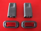 With for TOYOTA COROLLA AE90 92 93 CAMRY GREY DOOR LOCK KNOB SURROUND 2SET si309