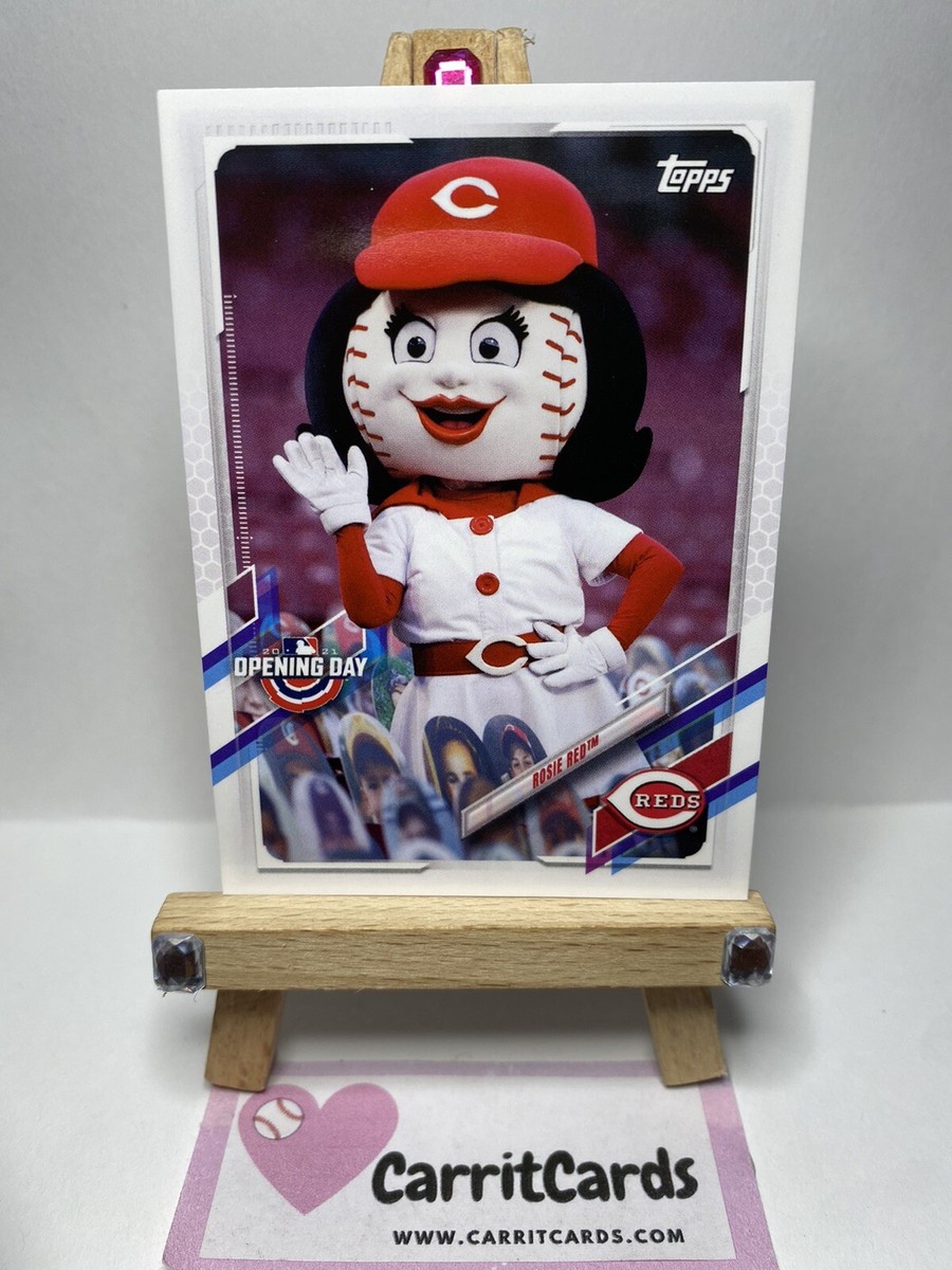 ROSIE RED 2021 Topps Opening Day Mascots #M-10 Cincinnati Reds | eBay