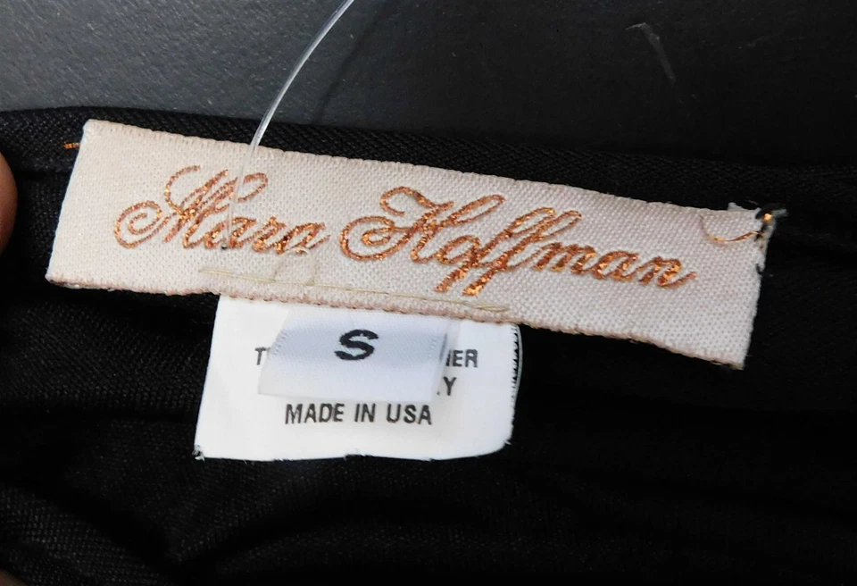 Mameluco Mara Hoffman Negro Seda Cuero Sin Mangas EE. UU. Talla S Foto 4 de 4