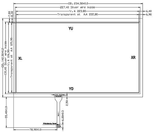 Factory Outlet 10.1" inch Resistive Touch Panel Screen with Free FPC Connector - Picture 2 of 3
