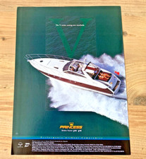 PRINCESS V52 V40 SPORTYACHT SAMMLERSTÜCK RAHMENFÄHIG ORIGINAL OLDTIMER BOOT WERBUNG