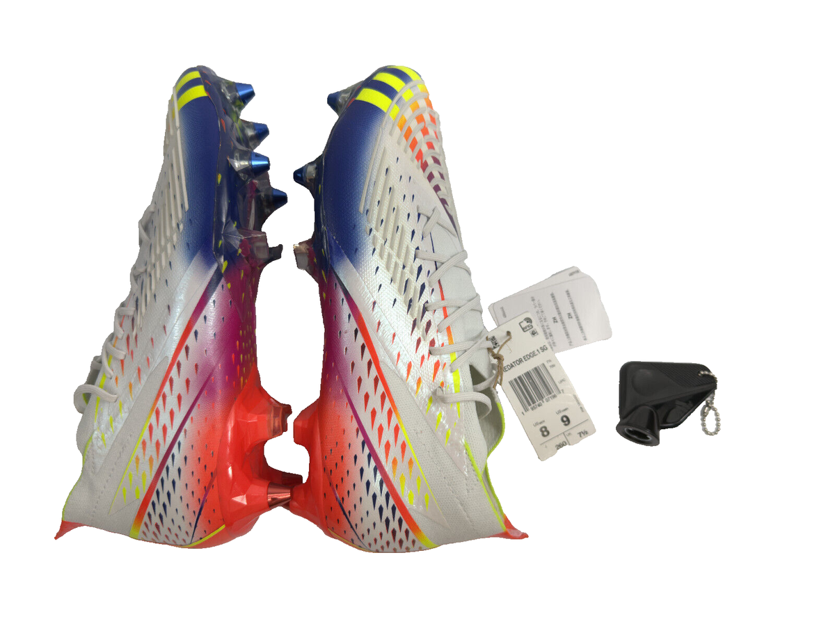 Adidas Predator Edge.1 SG Al Rihla Pack White Yellow Blue Cleats