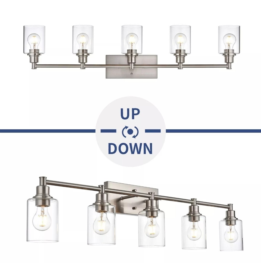 Lucidce Vanity Light Fixture 5-Light Wall Lights, BNIB, OFFERS ENCOURAGED 