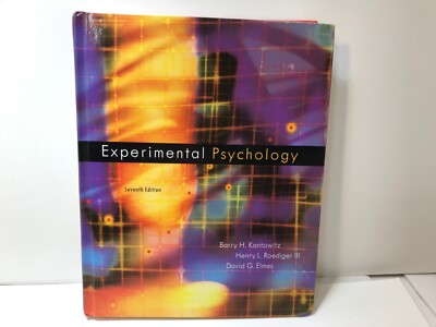 Experimental Psychology 7th Edition Book Understanding Psychological Research 