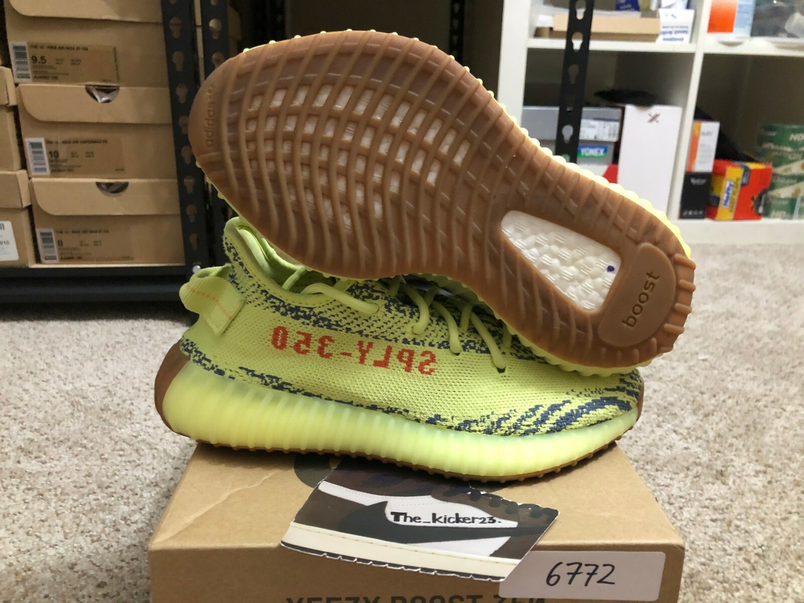yeezys semi frozen yellow