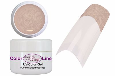 Wow: 5 ml. UV Nagelgel '' Nude STAR''   Farbgel ''Nude mit Glimmer''    Herbstzauber