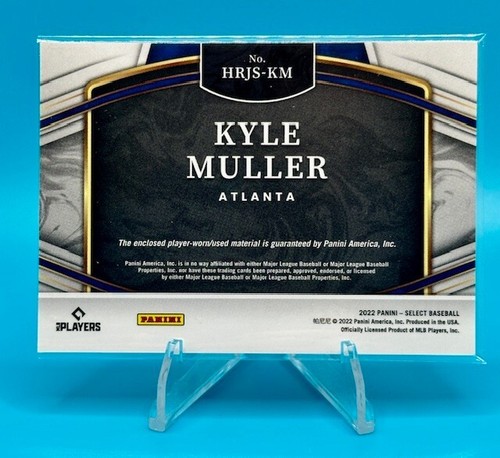 Muestras jumbo de novato Panini Select 2022 #HRJS-KM Kyle Muller reliquia ATL Braves - Imagen 2 de 2