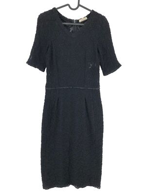 NINA RICCI Damen 61% Wolle Midikleid Größe 36 - S