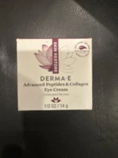 Derma E Advanced Peptides & Collagen Eye Cream 0.5oz Vegan Cruelty Free Anti Age