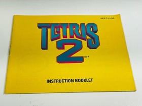 TETRIS 2 -- NES Nintendo Original Game + INSTRUCTIONS MANUAL BOOKLET