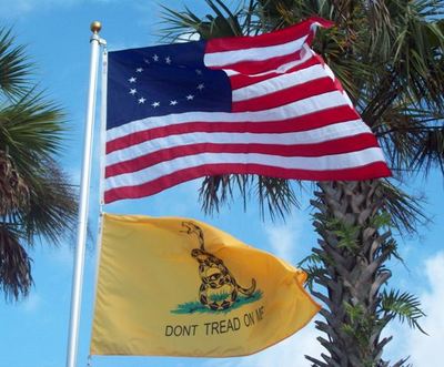 Wholesale Combo LOT 3' X 5' Betsy Ross & Gadsden Dont Tread on Me 2 FLAG 3X5