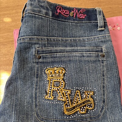 Vintage NWOT Roca Wear Flare Denim Jeans Sz 9