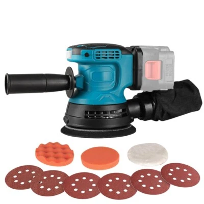 Cordless Random Orbital Sander 5" Dust Bag Discs Machine For Makita 18V Li-ion