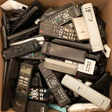 LOT of 40 Bulk Mixed Remote Controls - Various Brands, Untested